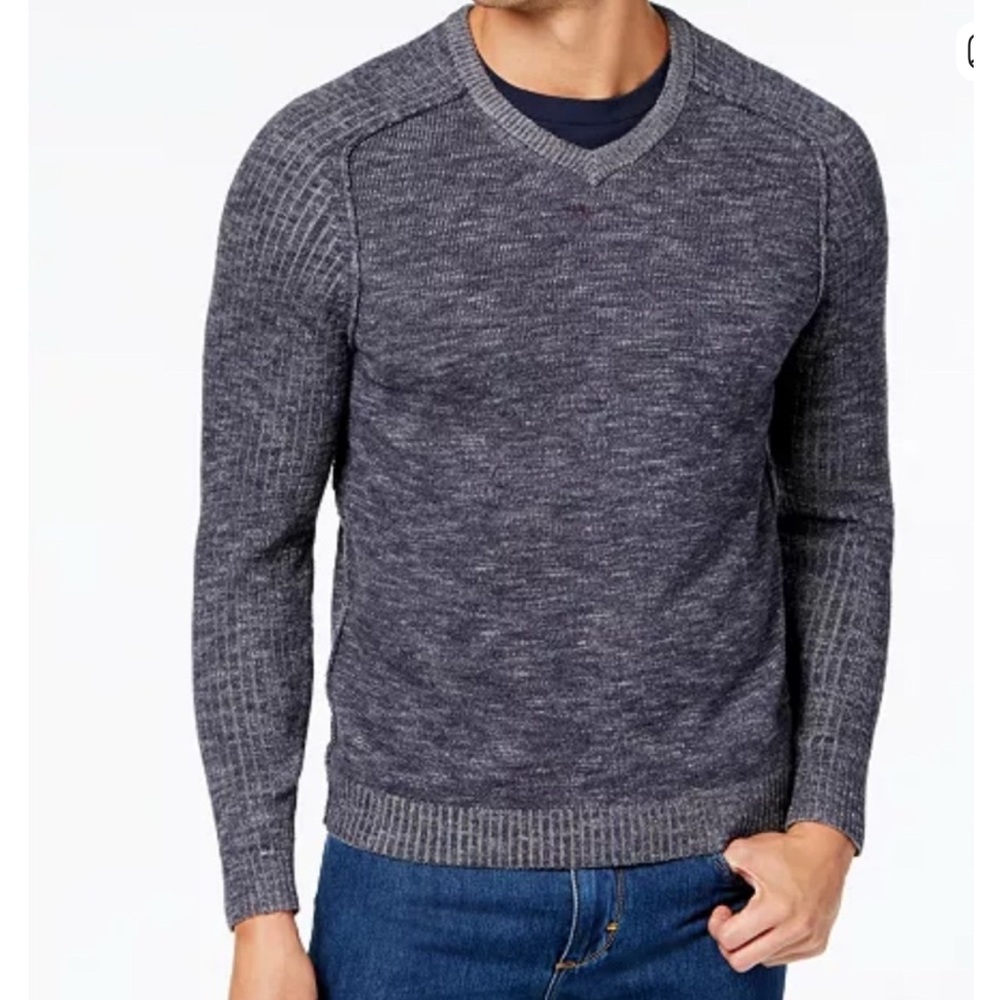 Mens Tommy Bahama Gran Rey heathered Vneck sweater